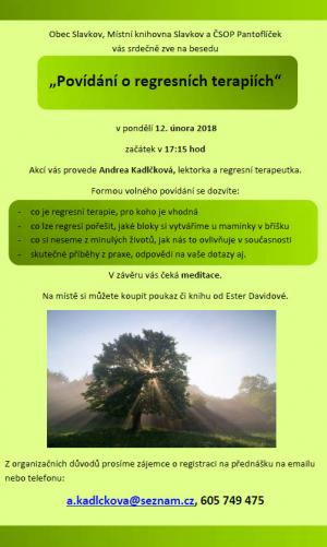 Povídání o regresních terapiích 1